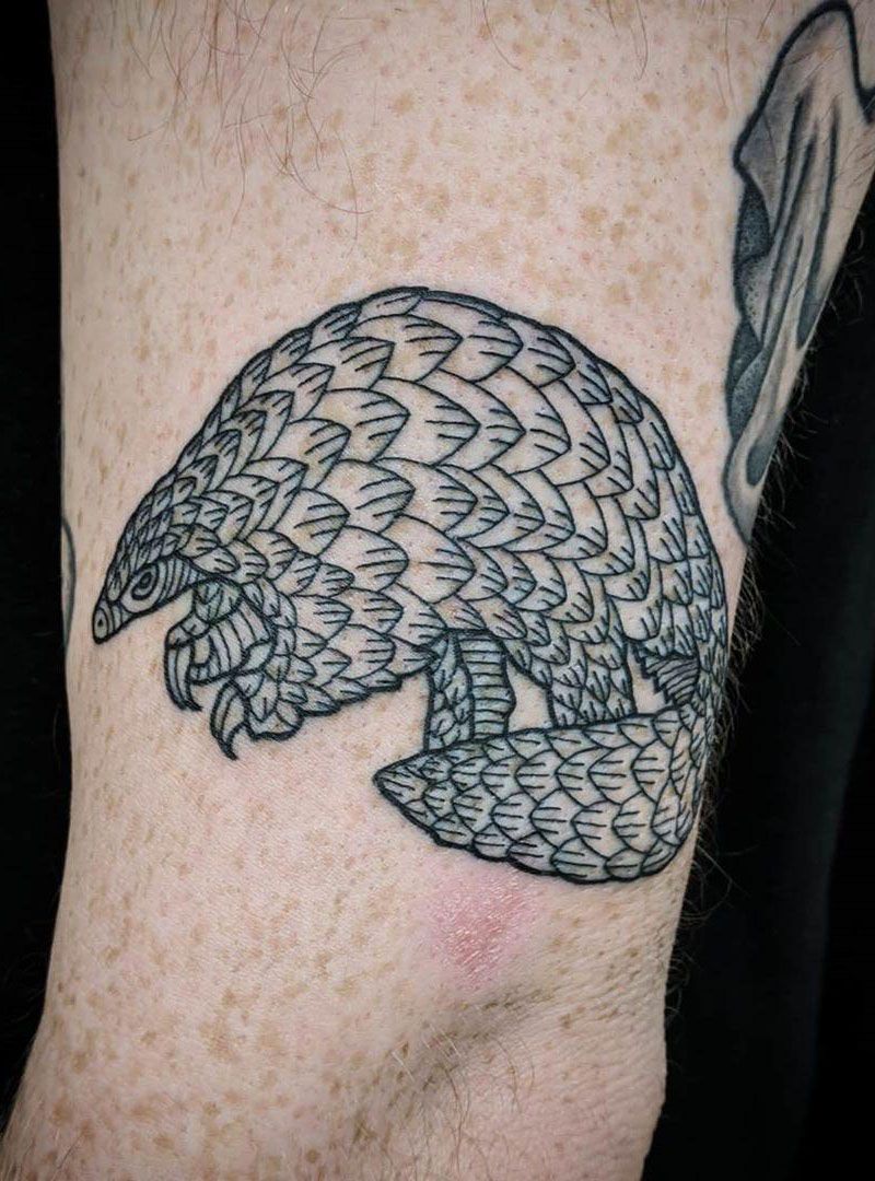 30 Pretty Pangolin Tattoos to Inspire You