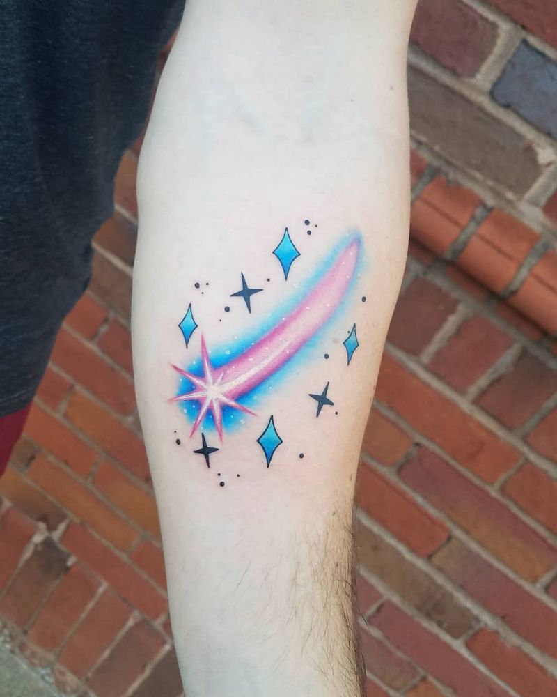 30 Creative Shooting Star Tattoos to Inspire You