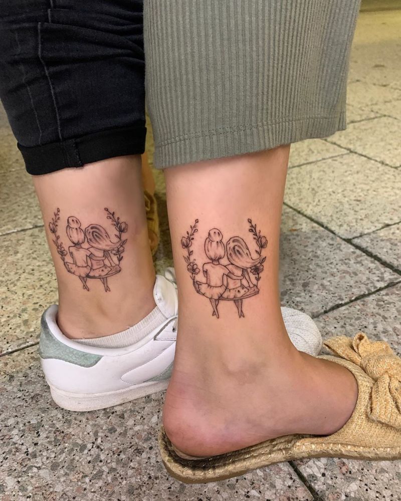 30 Pretty Sister Tattoos Let You Always Miss Each Other