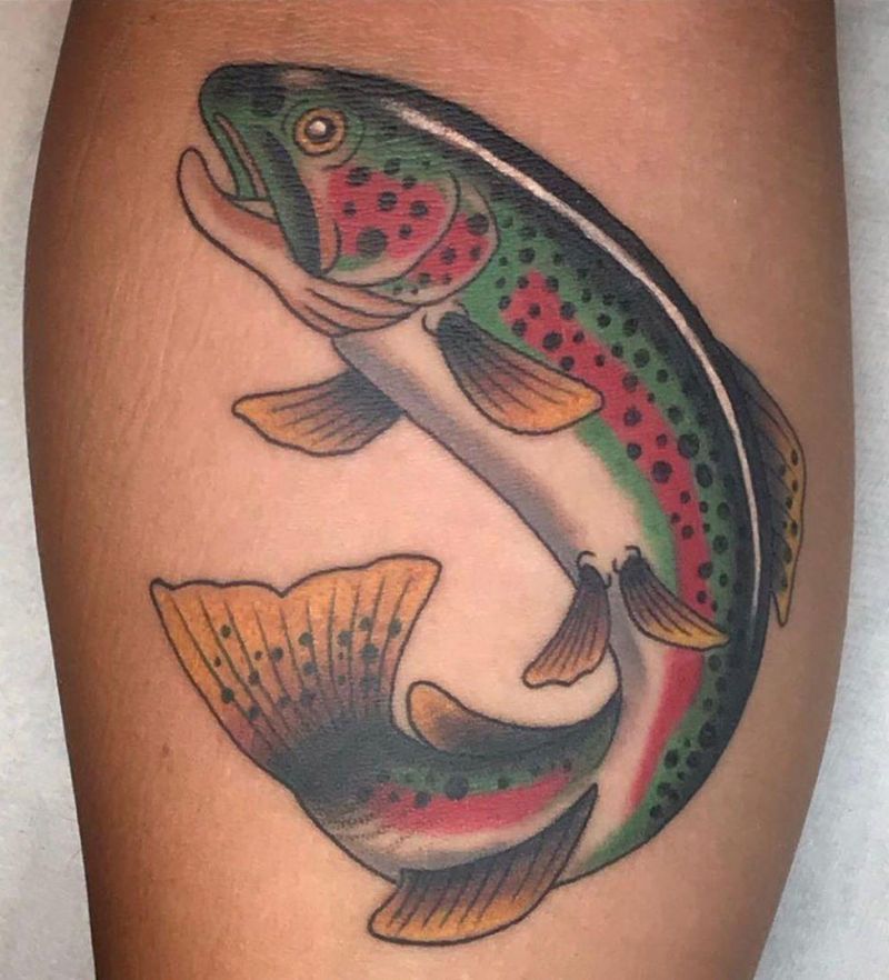 30 Elegant Trout Tattoos for Your Inspiration