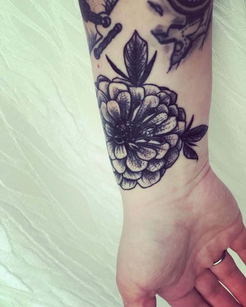 30 Pretty Zinnia Tattoos You Will Love