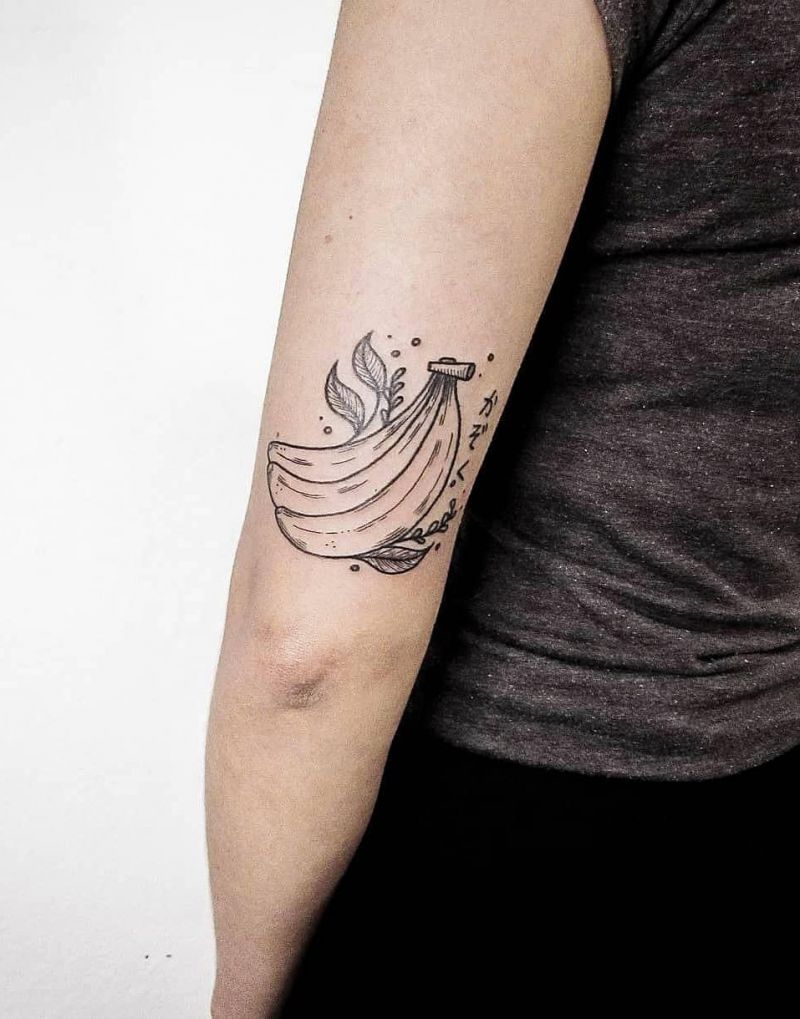 30 Pretty Banana Tattoos You Will Love