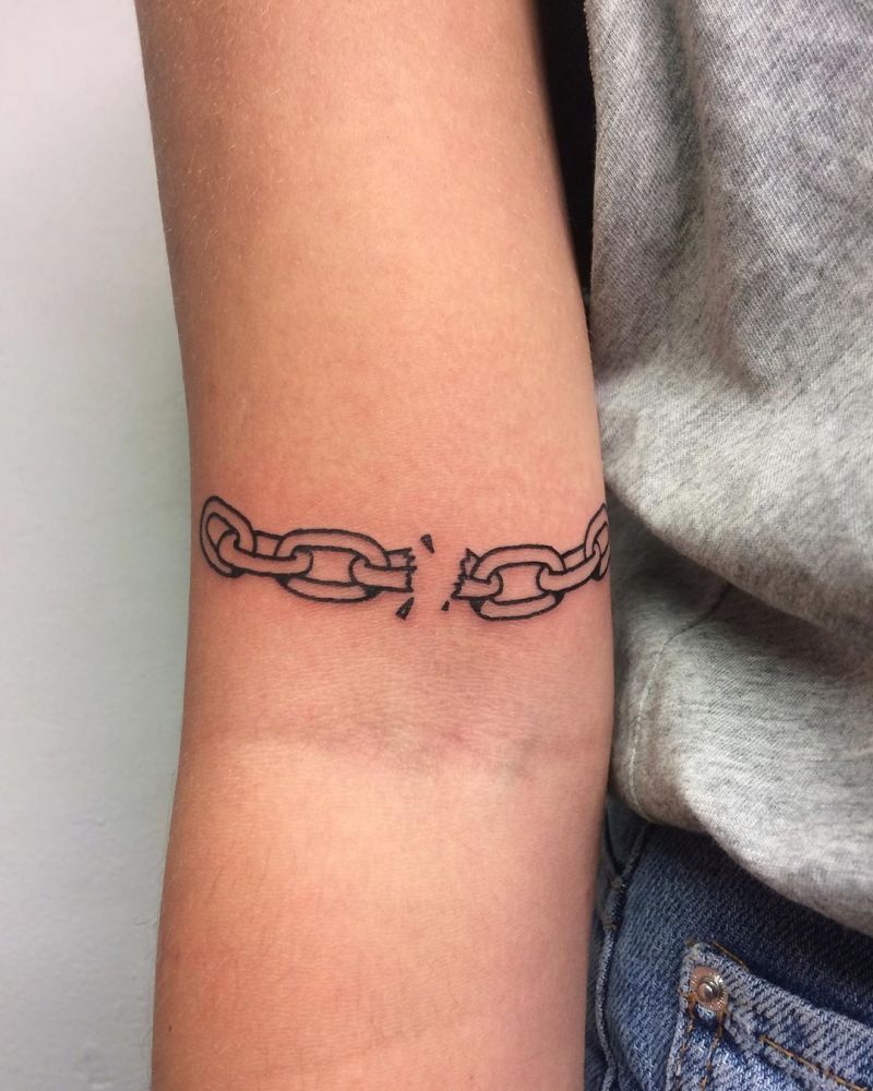 30 Pretty Chain Tattoos Make You Beautiful Forever