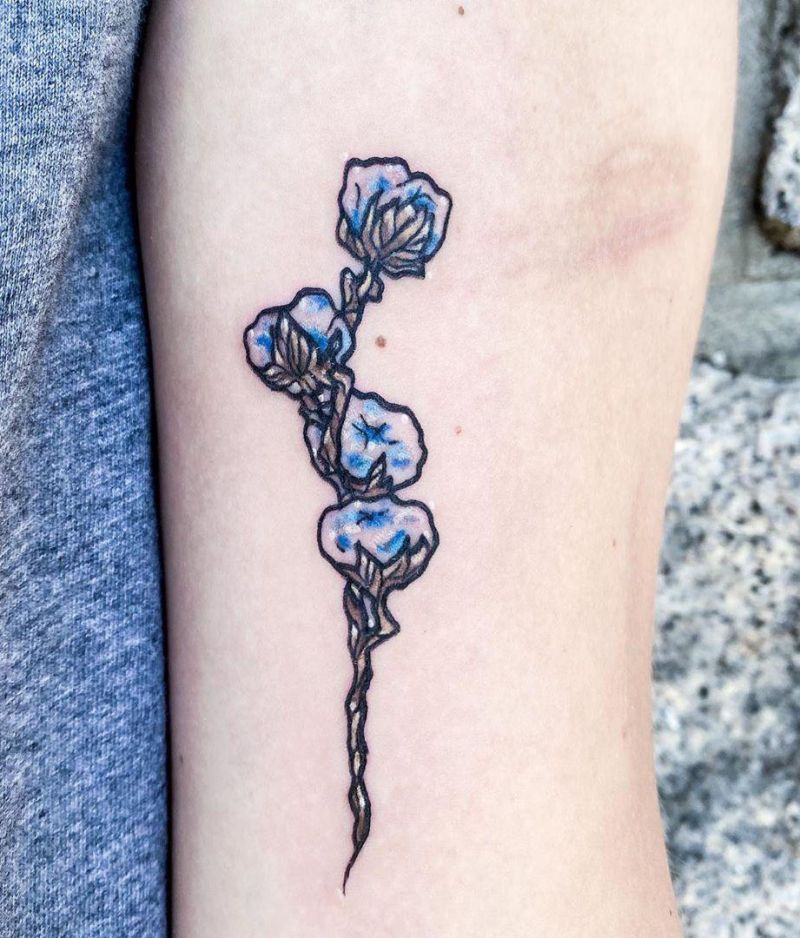 30 Elegant Cotton Tattoos You Will Love