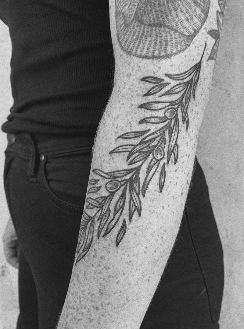 30 Pretty Olive Branch Tattoos You Will Love