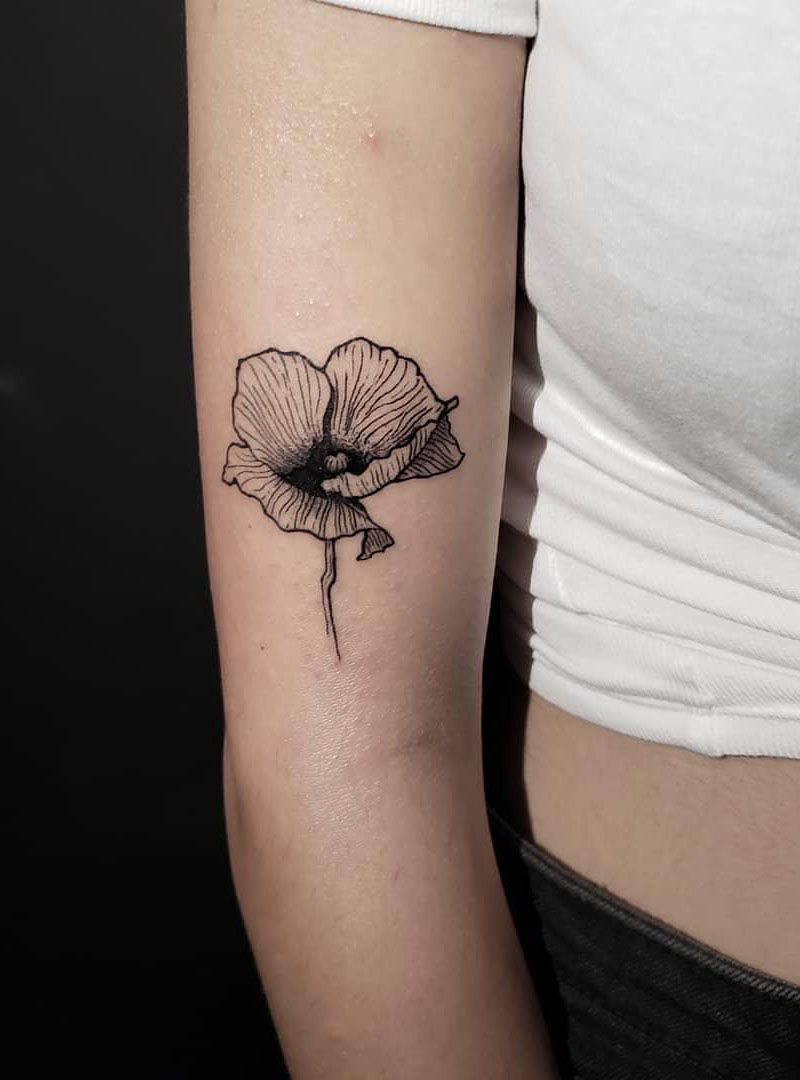 30 Pretty Poppy Tattoos to Inspire You