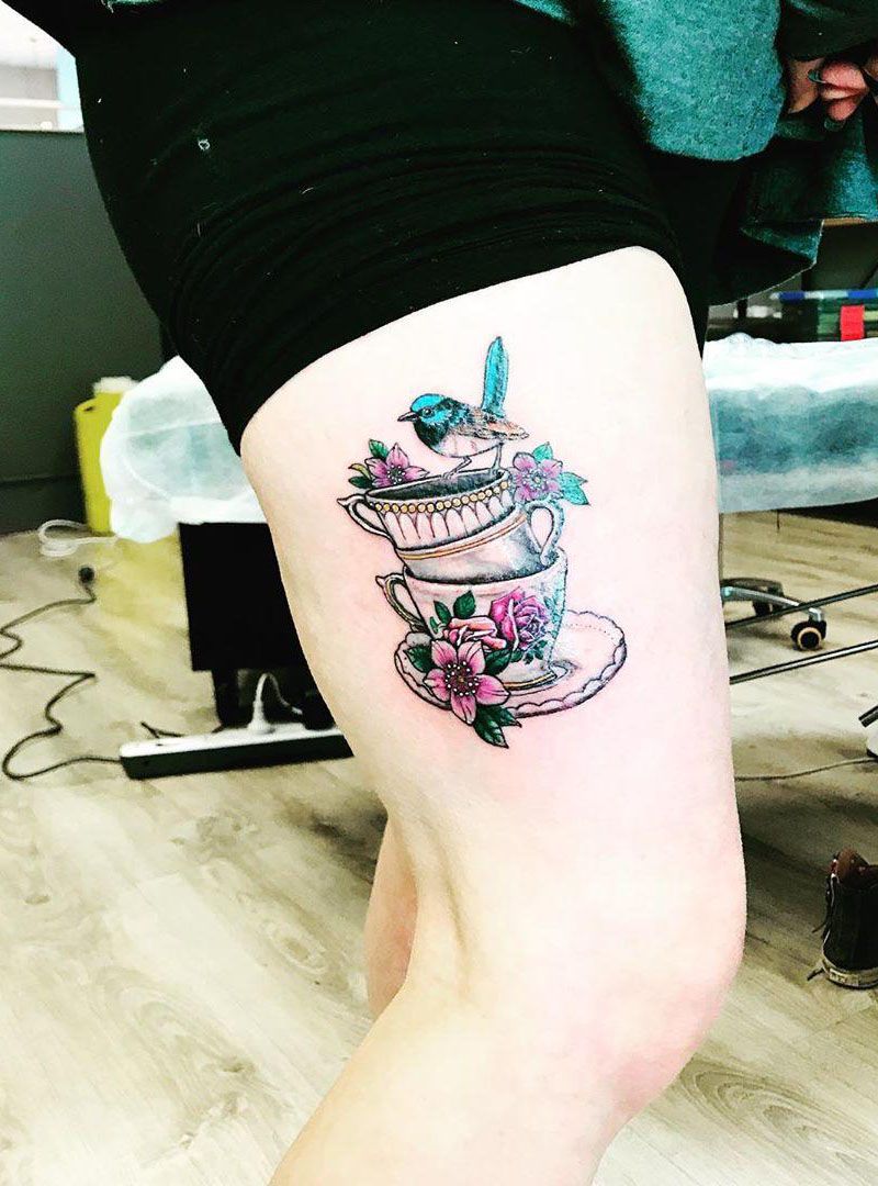 30 Pretty Teacup Tattoos Remind You to Rest