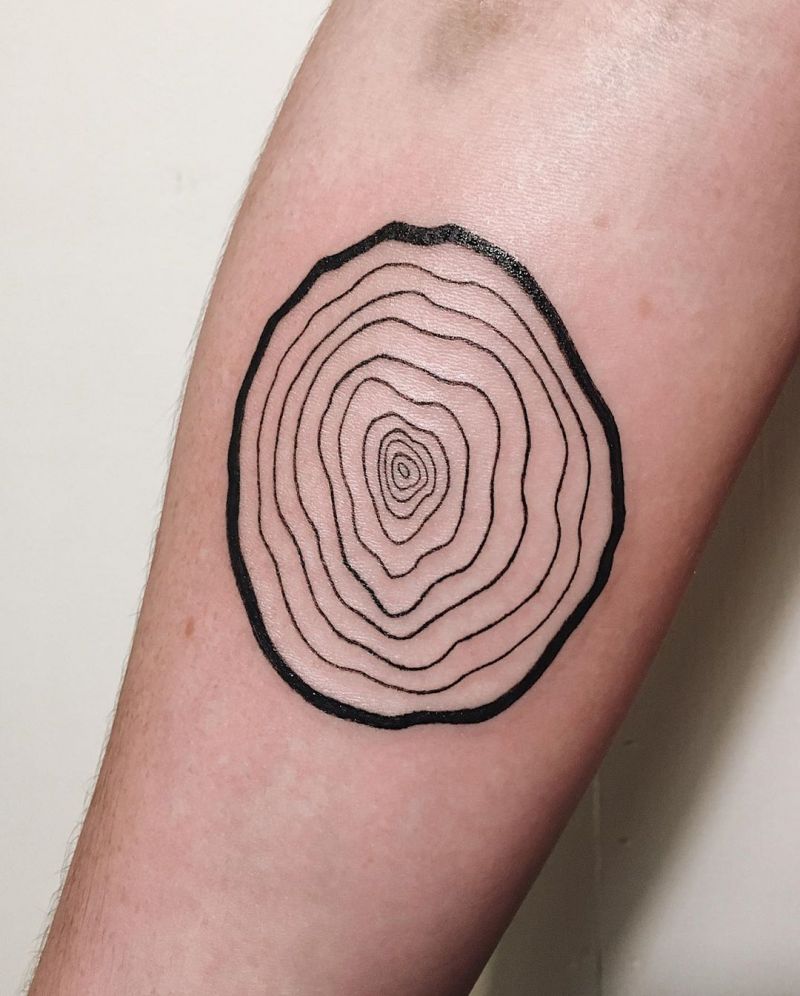 30 Pretty Tree Ring Tattoos Make You Beautiful Forever