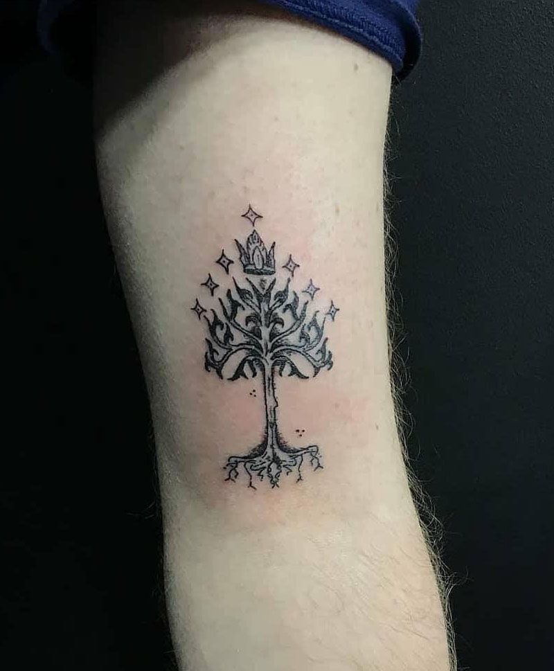 30 Pretty Tree of Gondor Tattoos Enhance Your Personality