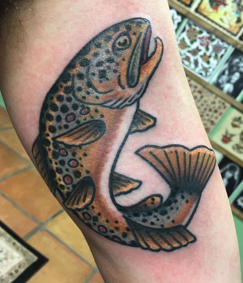 30 Elegant Trout Tattoos for Your Inspiration