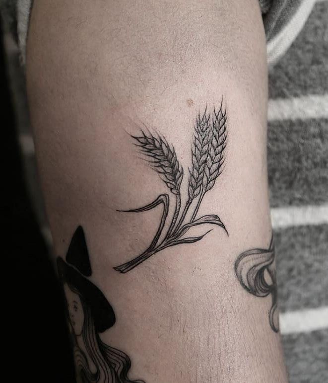 30 Pretty Wheat Tattoos to Inspire You
