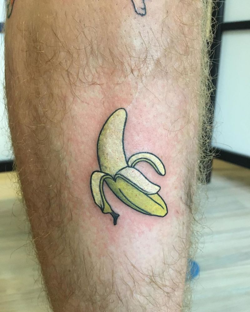 30 Pretty Banana Tattoos You Will Love