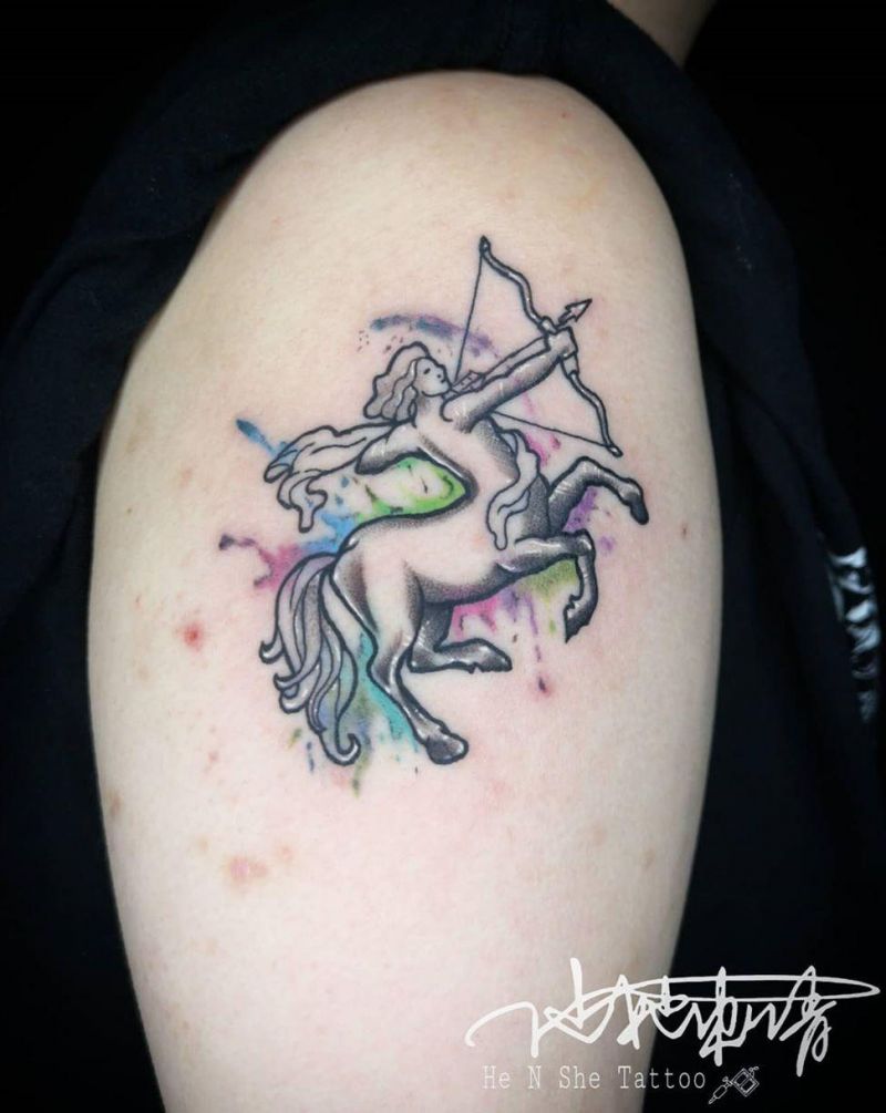 30 Pretty Centaur Tattoos Improve Your Temperament