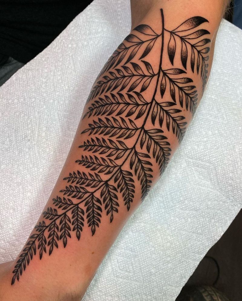 30 Pretty Fern Tattoos Improve Your Temperament