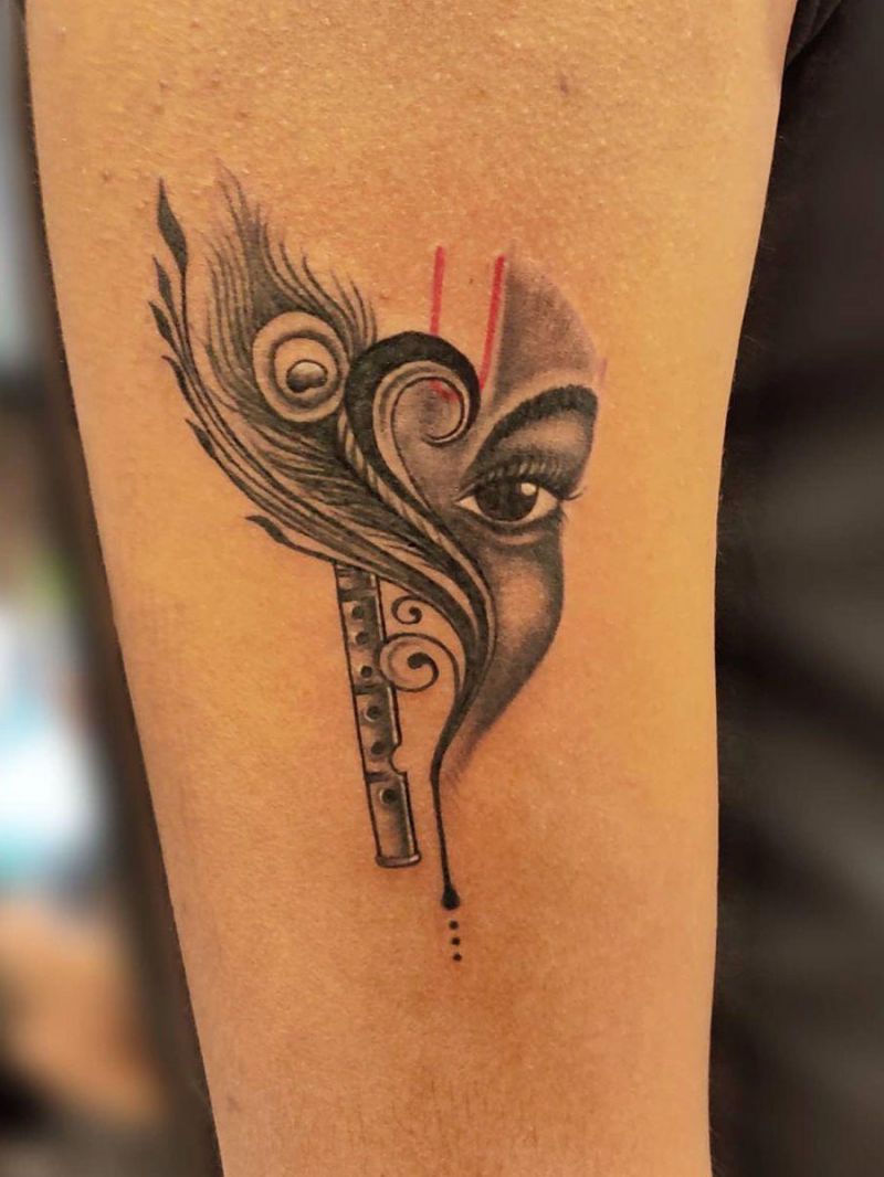 30 Pretty Flute Tattoos Show Your Temperament