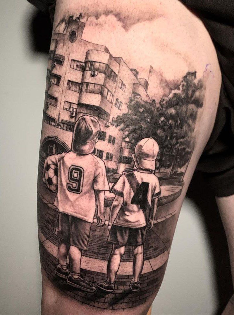 30 Pretty Football Tattoos Inspire You to Win The Game