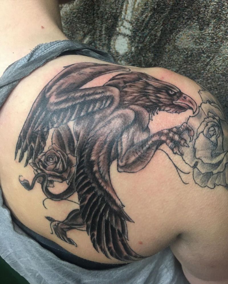 30 Pretty Griffin Tattoos Improve Your Temperament