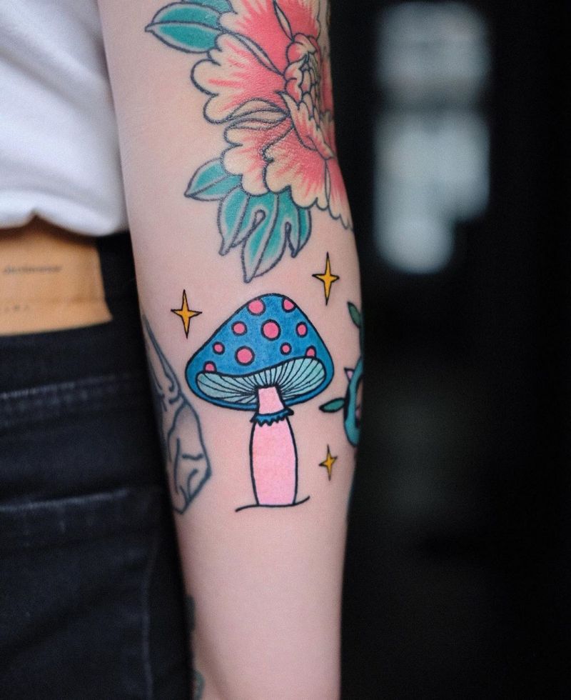 30 Pretty Mushroom Tattoos Improve Your Temperament