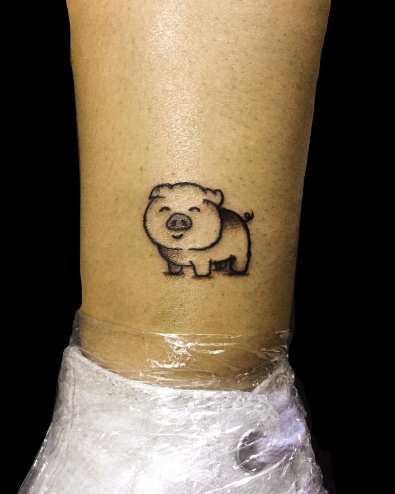 30 Cute Pig Tattoos You Will Love