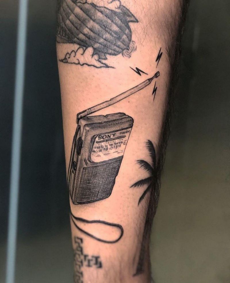 30 Pretty Radio Tattoos to Inspire You