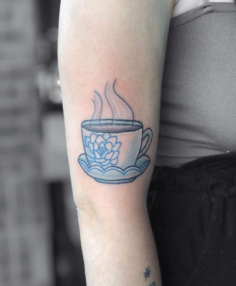 30 Pretty Teacup Tattoos Remind You to Rest