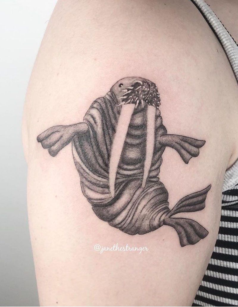 30 Cute Walrus Tattoos to Inspire You