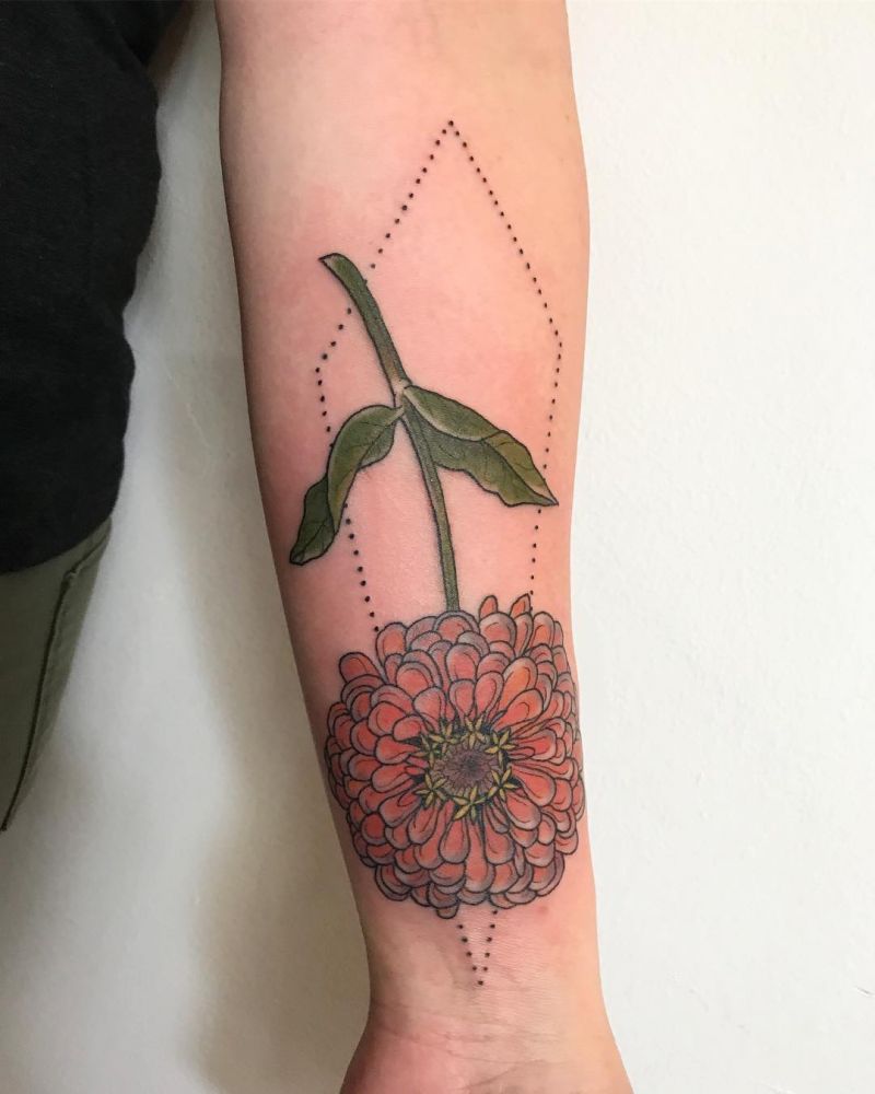 30 Pretty Zinnia Tattoos You Will Love