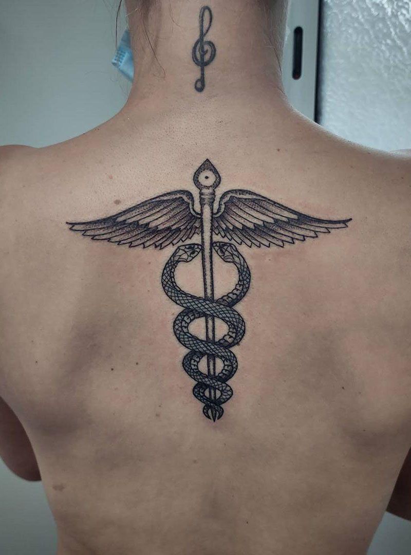 30 Pretty Caduceus Tattoos Make You Brave