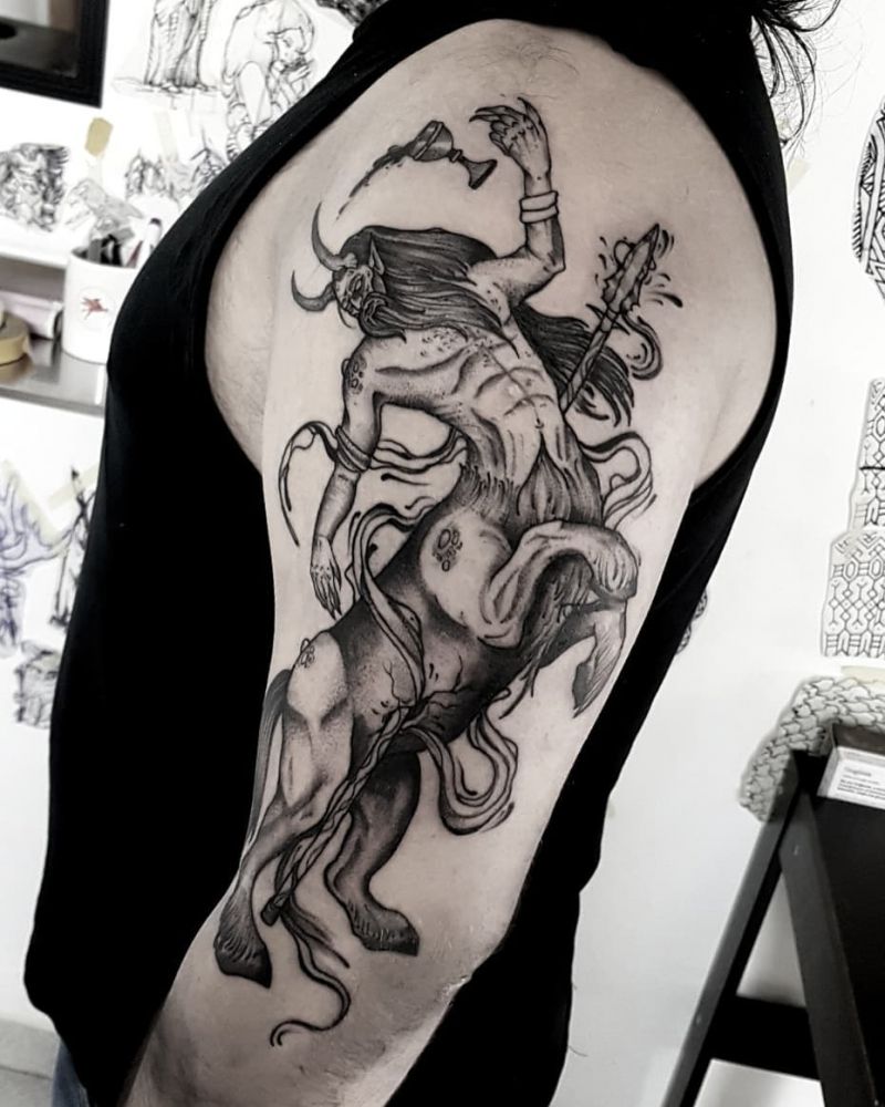 30 Pretty Centaur Tattoos Improve Your Temperament