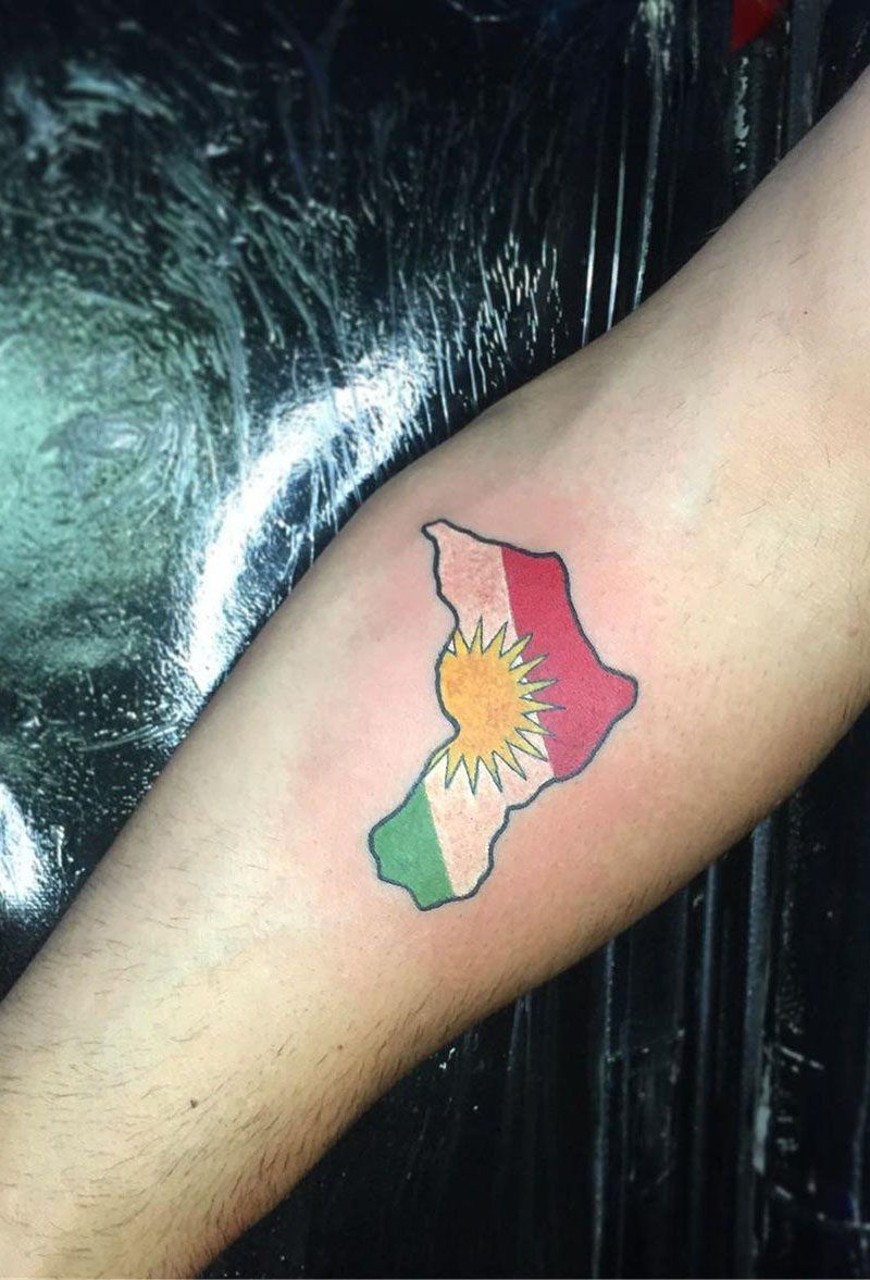 30 Pretty Flag Tattoos Show Your Love for Your Motherland