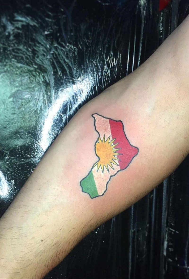 30 Pretty Flag Tattoos Show Your Love for Your Motherland