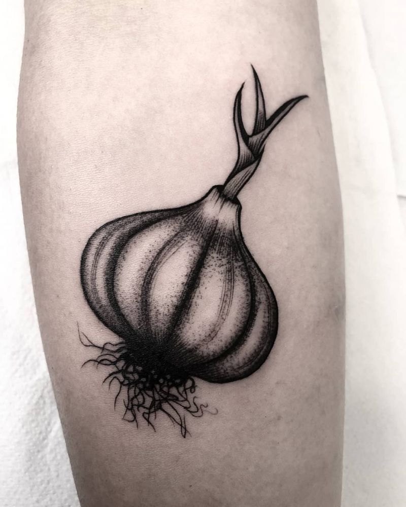 30 Pretty Garlic Tattoos to Inspire You