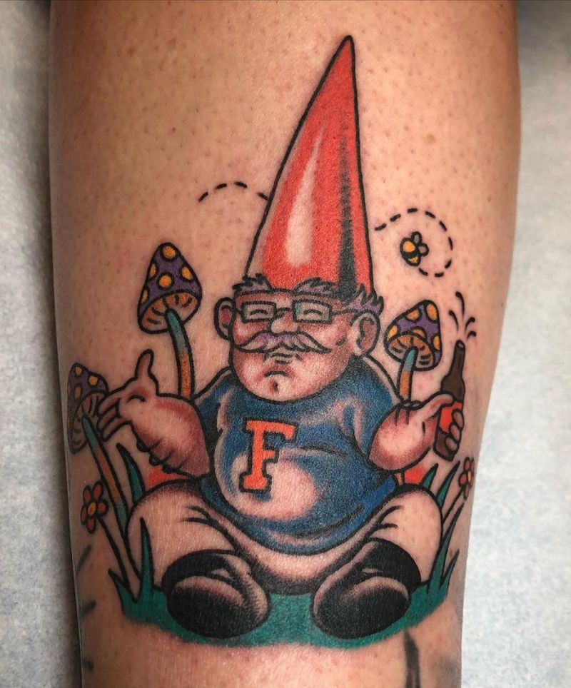 30 Cute Gnome Tattoos You Will Love