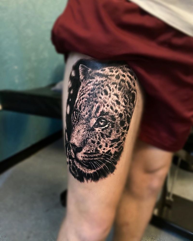 30 Pretty Leopard Tattoos You Will Love