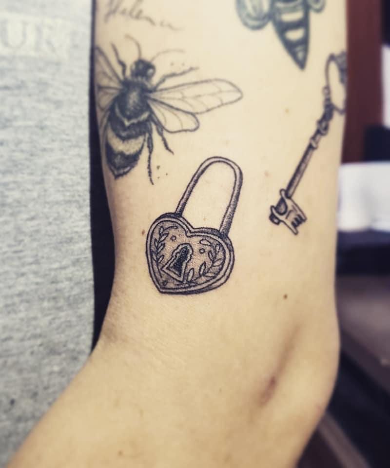 30 Beautiful Lock Tattoos You Will Love