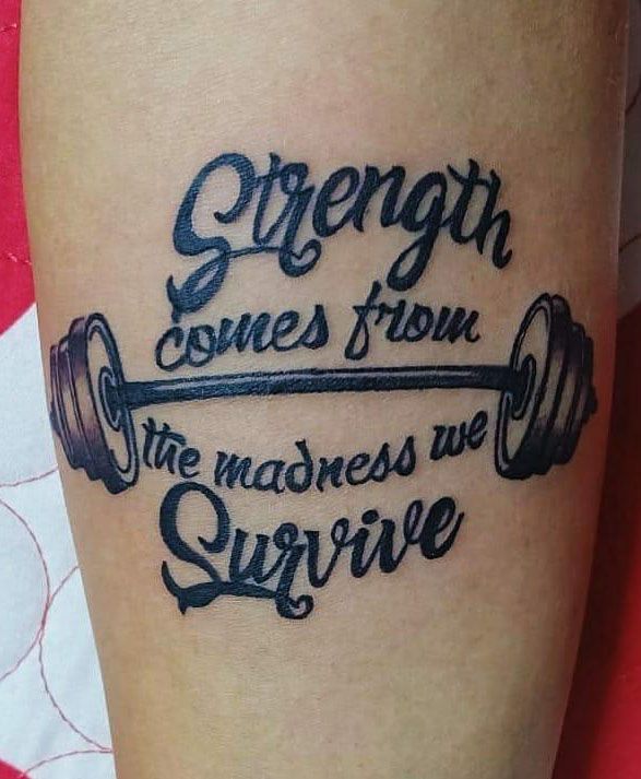 30 Pretty Strength Tattoos Improve Your Temperament