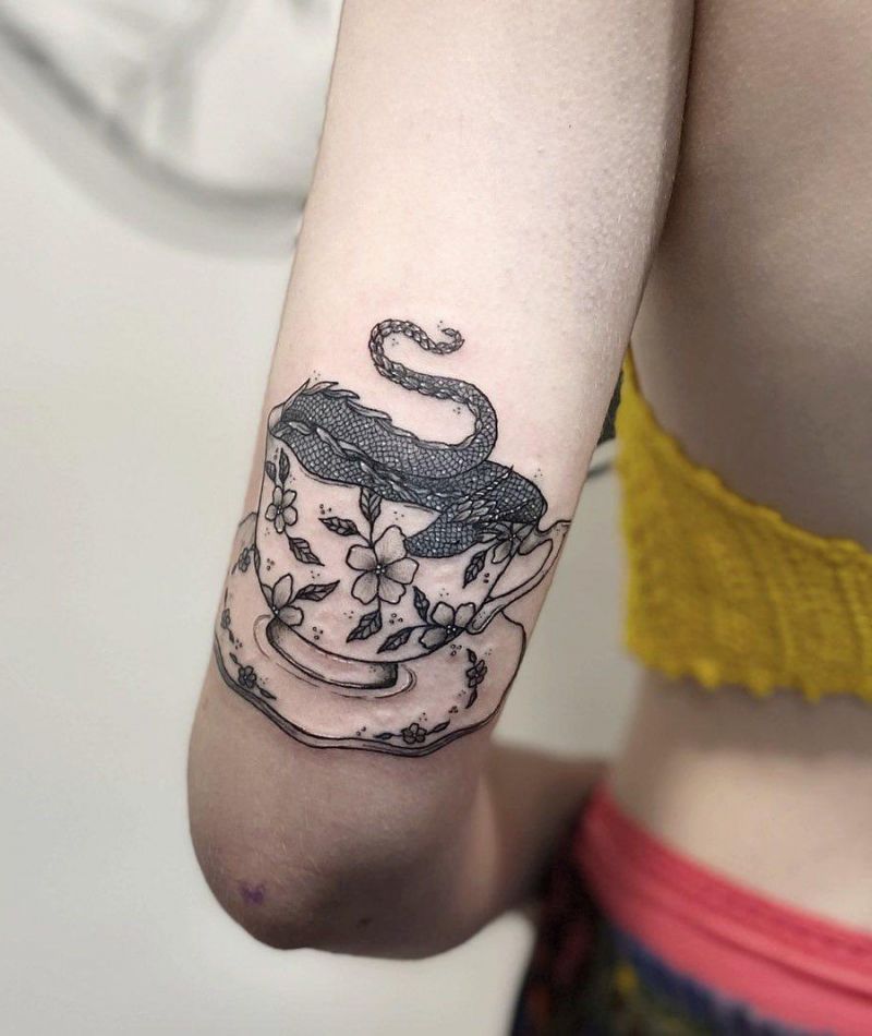 30 Pretty Teacup Tattoos Remind You to Rest