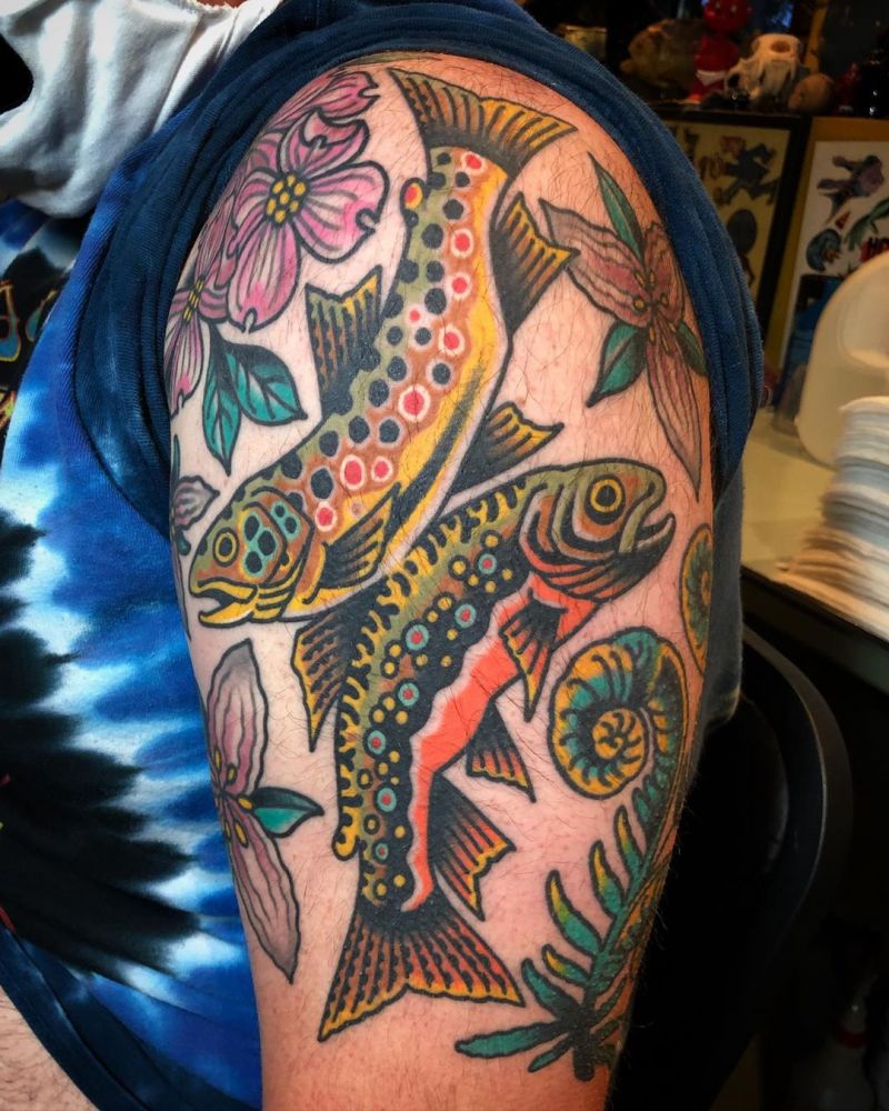 30 Elegant Trout Tattoos for Your Inspiration