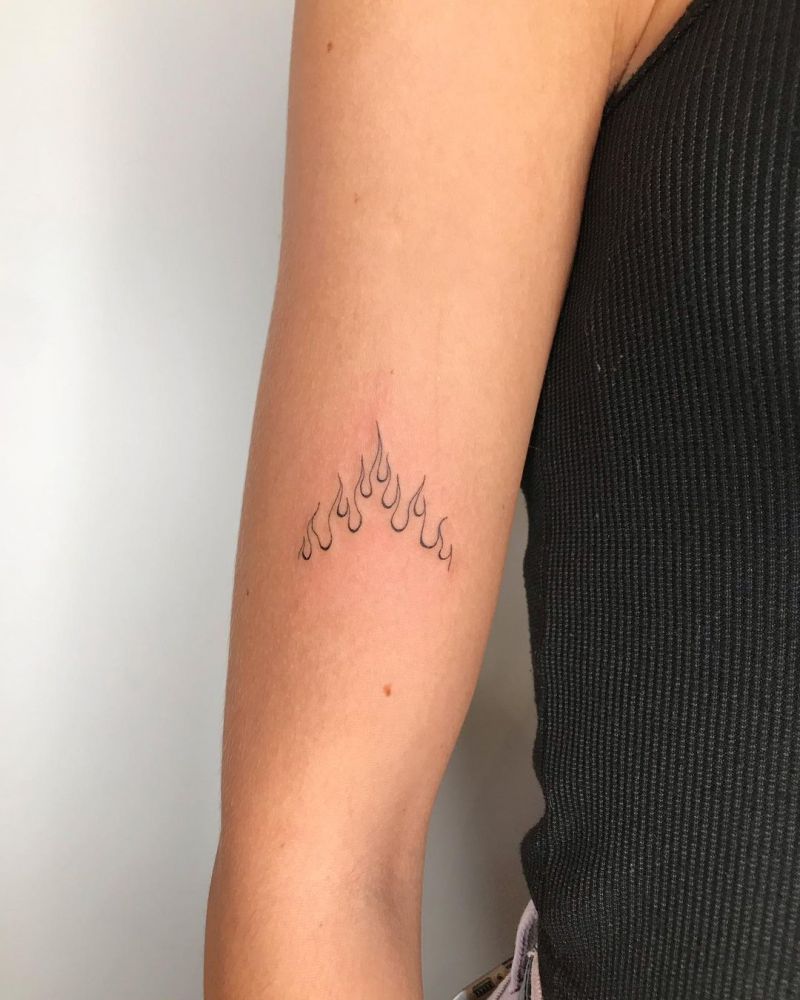 30 Pretty Flame Tattoos That Make You More Attractive