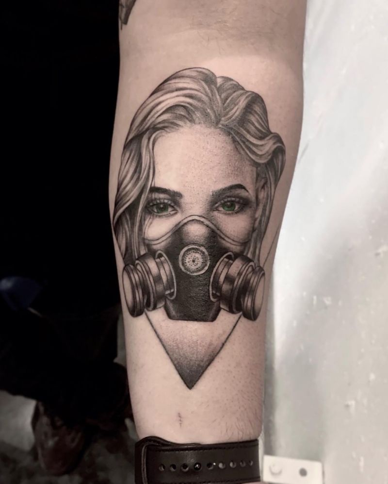 30 Pretty Gas Mask Tattoos You Will Love