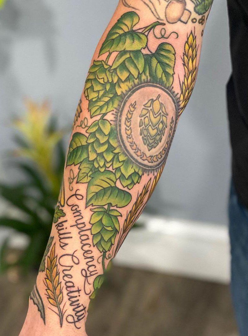 30 Pretty Hops Tattoos You Must Try