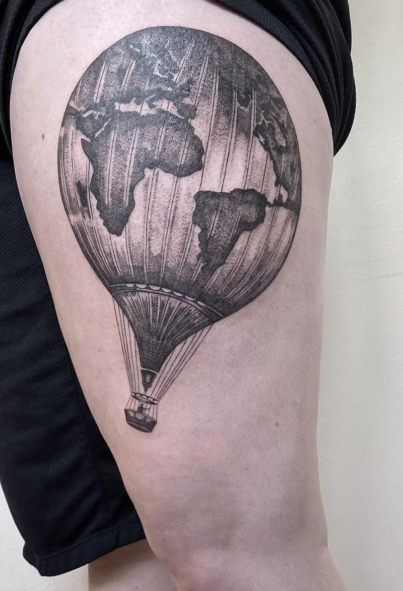 30 Pretty Hot Air Balloon Tattoos Let You Soar In The Sky