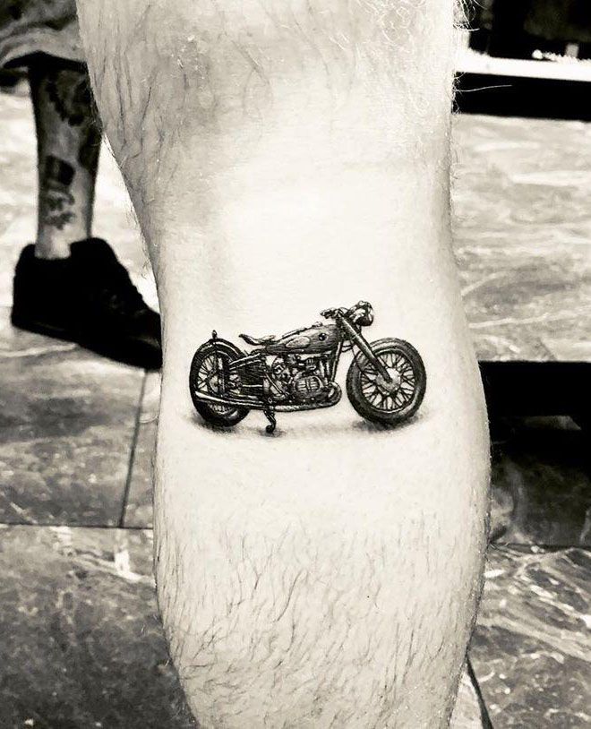 30 Pretty Motorcycle Tattoos You Will Love to Try