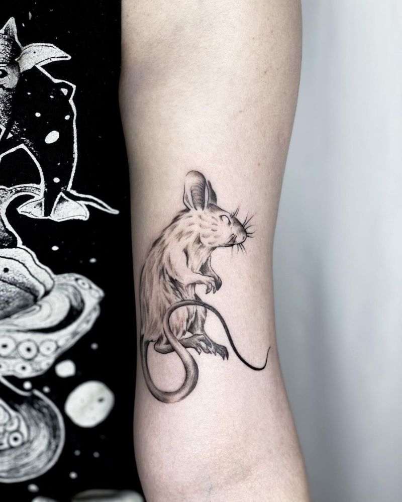 30 Pretty Rat Tattoos You Will Love