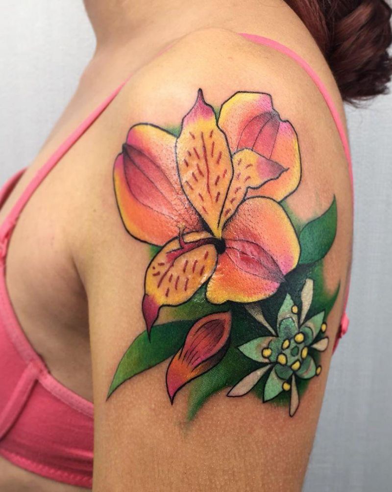 30 Pretty Alstroemeria Tattoos Show Your Temperament Style VP Page 10