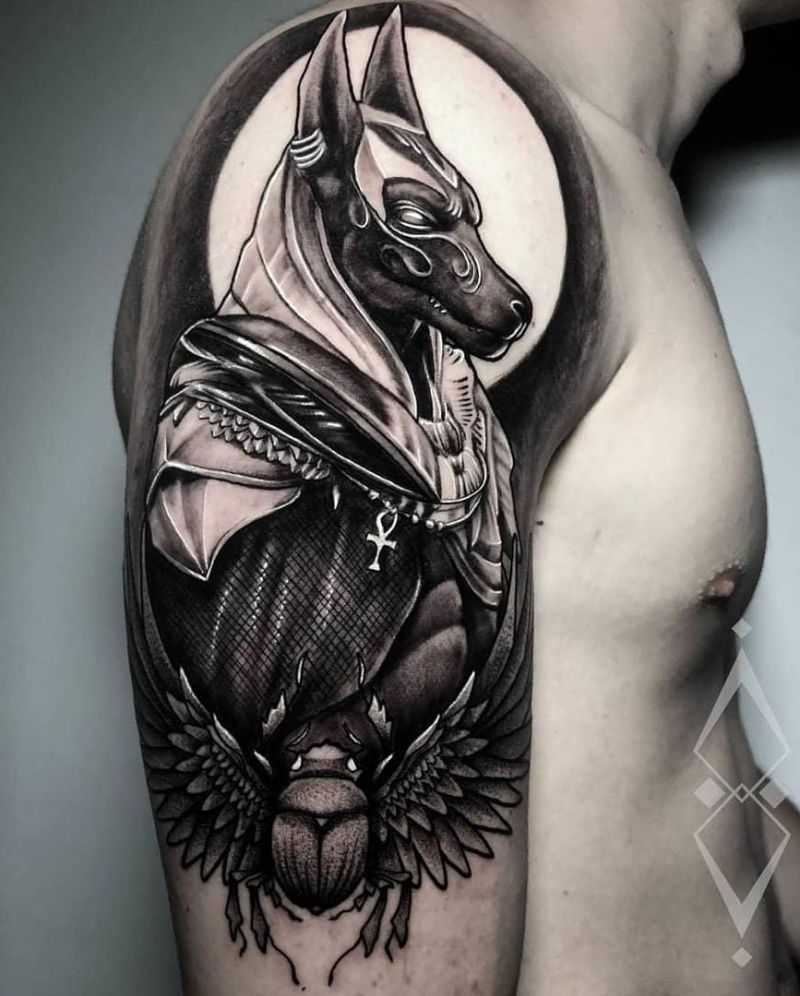 30 Pretty Anubis Tattoos Make You Charming