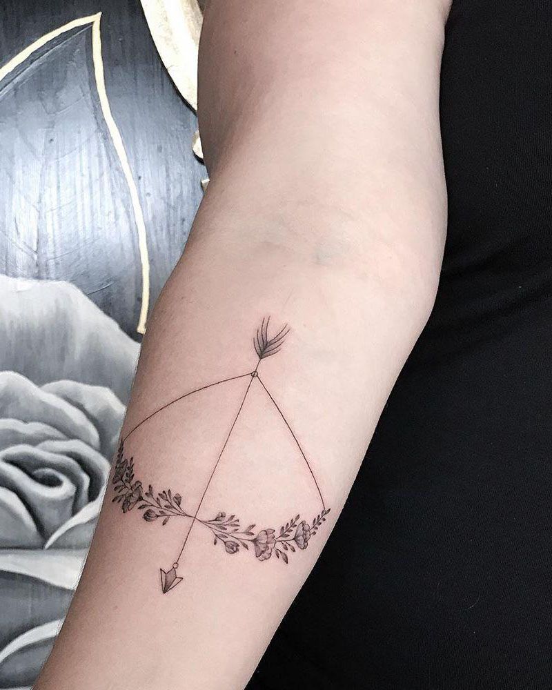 30 Pretty Archery Tattoos that Can Enhance Your Temperament