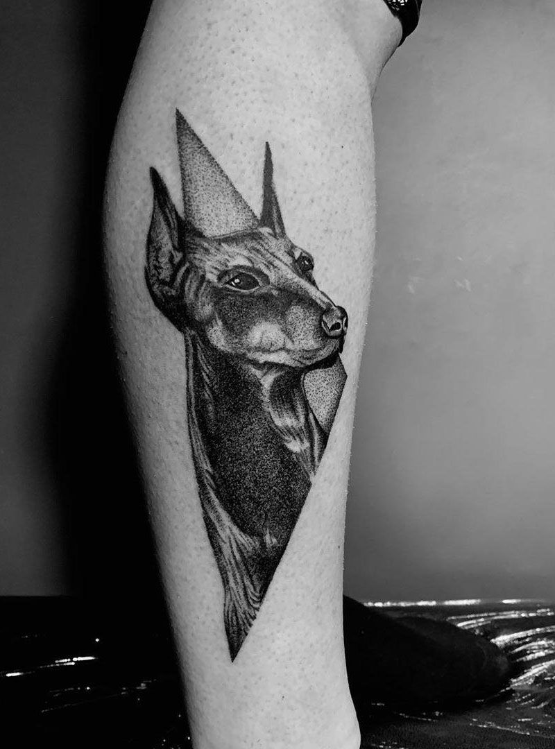 30 Pretty Doberman Tattoos Hope to Bring You Luck