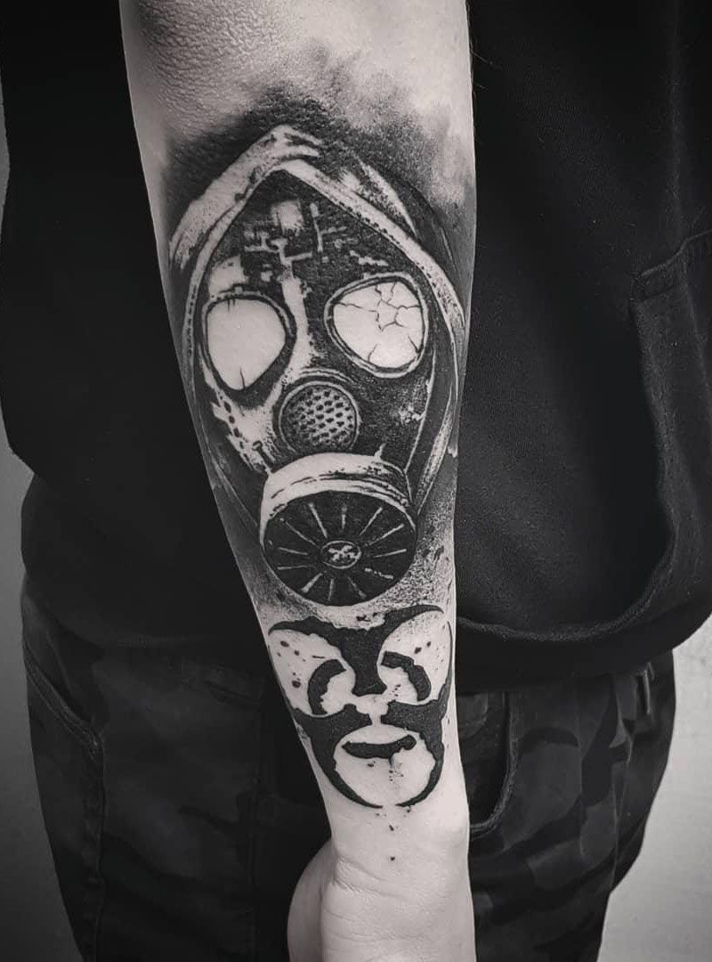 30 Pretty Gas Mask Tattoos You Will Love