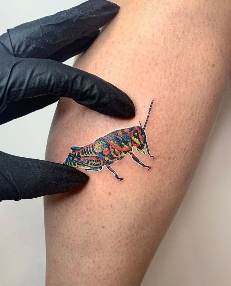 30 Pretty Grasshopper Tattoos You Must Try